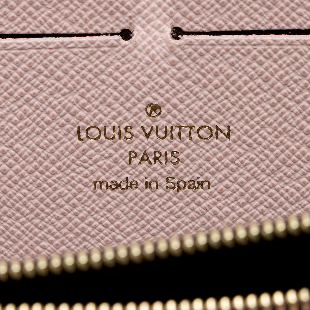 Louis Vuitton Monogram Canvas Clemence Wallet (SHF-22007)