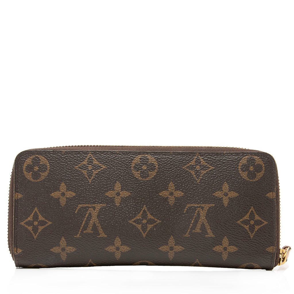 Louis Vuitton Monogram Canvas Clemence Wallet (SHF-23509)