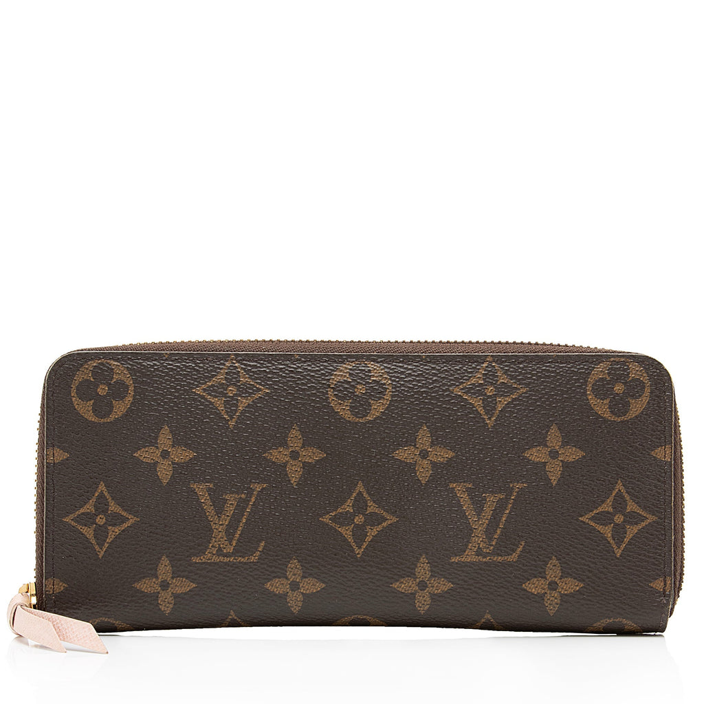 Louis Vuitton Monogram Canvas Clemence Wallet (SHF-23509)