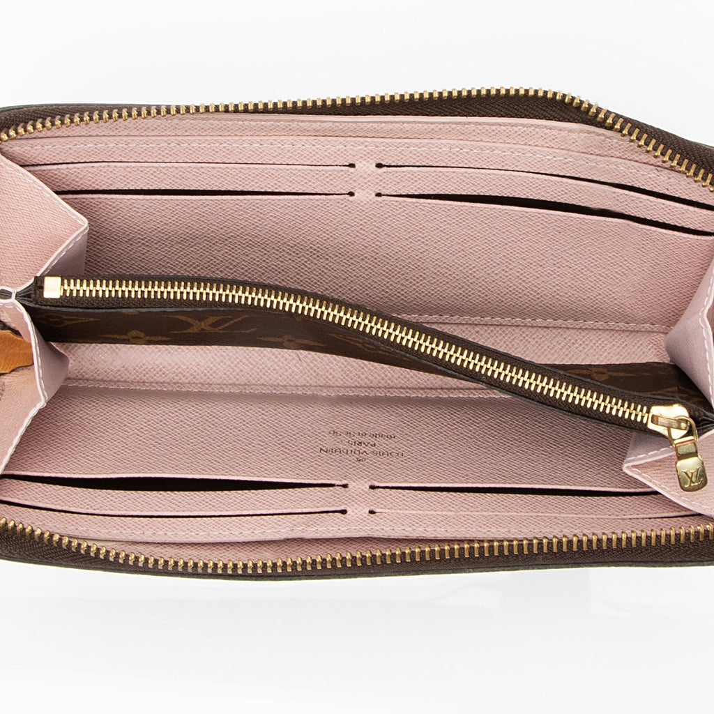 Louis Vuitton Monogram Canvas Clemence Wallet (SHF-23509)