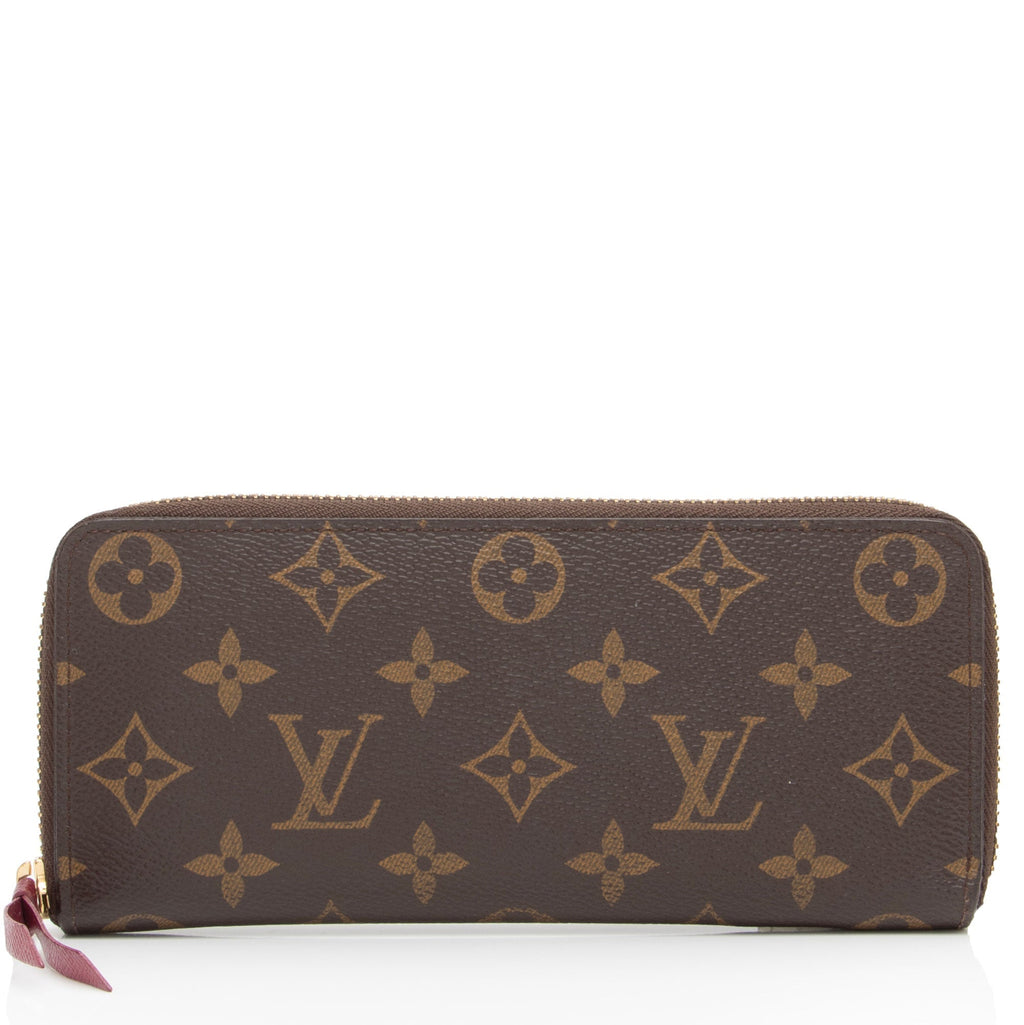 Louis Vuitton Monogram Canvas Clemence Wallet (SHF-Ozd2yV)