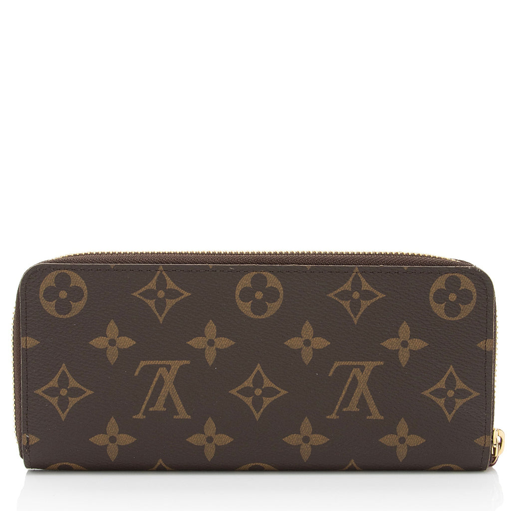 Louis Vuitton Monogram Canvas Clemence Wallet (SHF-3eE5gb)