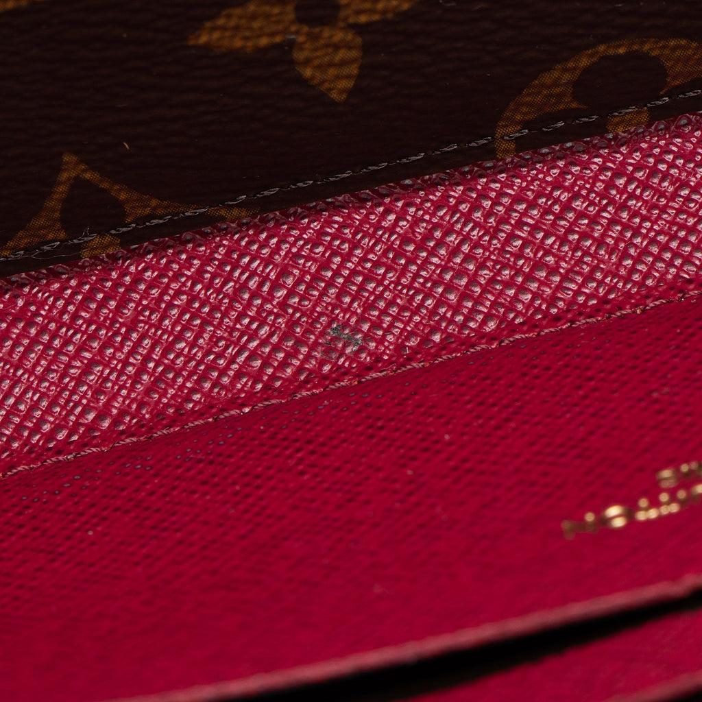 Louis Vuitton Monogram Canvas Clemence Wallet