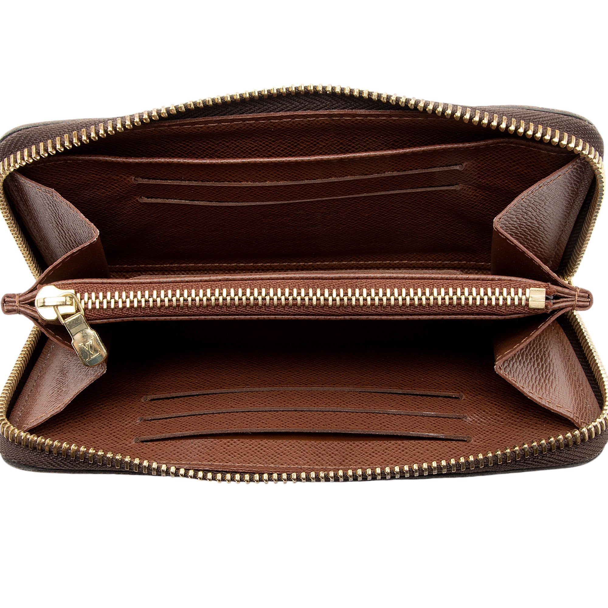 Louis Vuitton Monogram Canvas Compact Zippy Wallet (SHF-7RhWww)