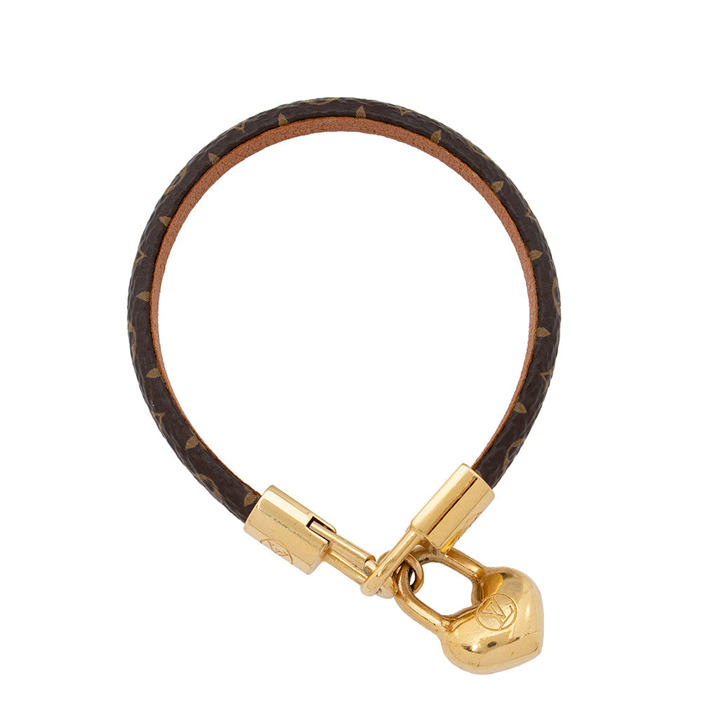 Louis Vuitton Monogram Canvas Crazy In Lock Bracelet (SHF-19591)