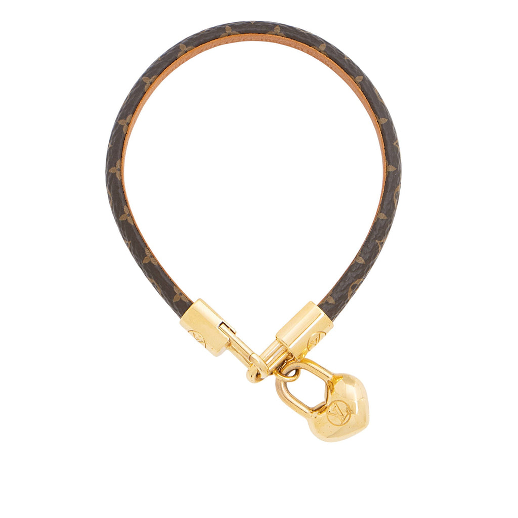 Louis Vuitton Monogram Canvas Crazy In Lock Charm Bracelet (SHF-yEVceC)