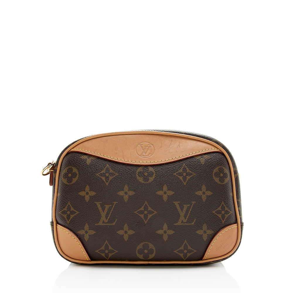 Louis Vuitton Monogram Canvas Deauville Mini Shoulder Bag (SHF-20470)