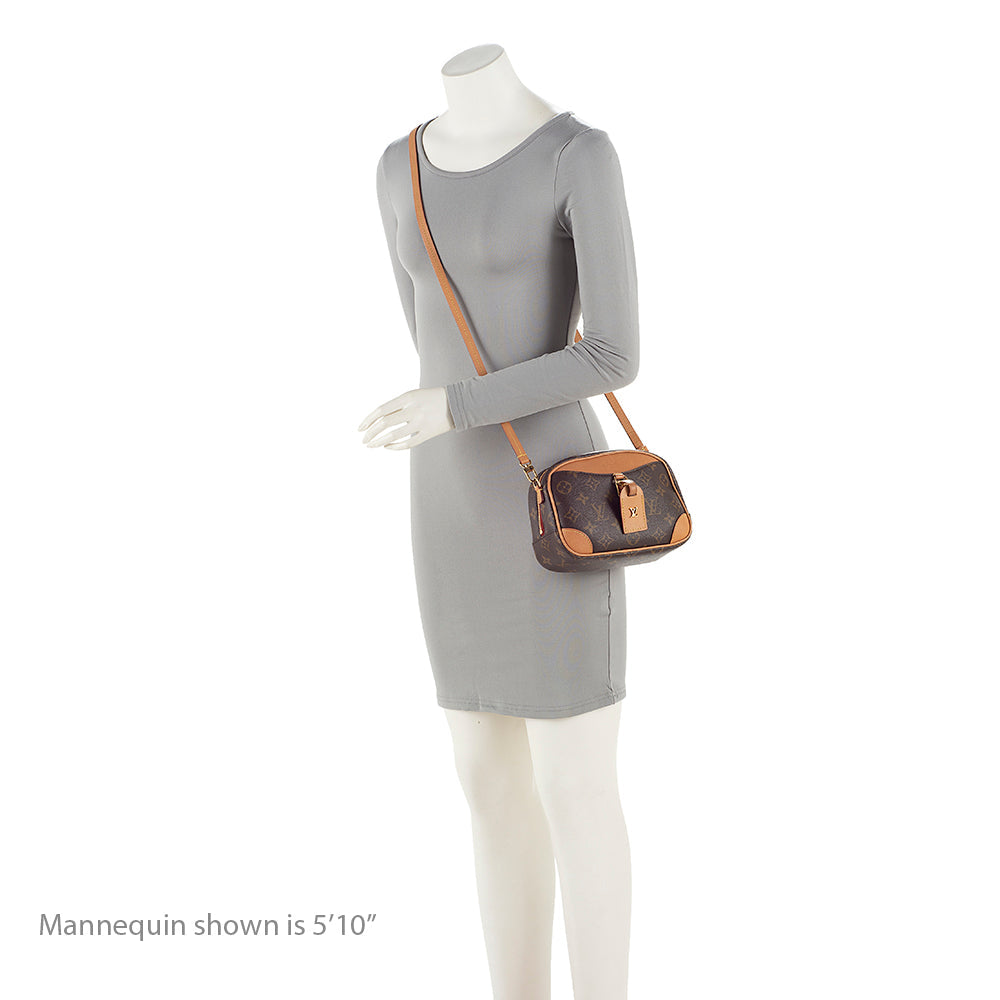 Louis Vuitton Monogram Canvas Deauville Mini Shoulder Bag (SHF-20470)