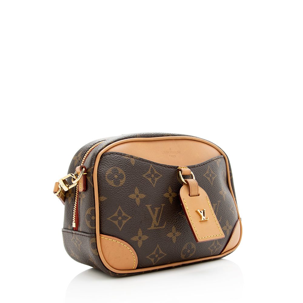 Louis Vuitton Monogram Canvas Deauville Mini Shoulder Bag (SHF-20470)