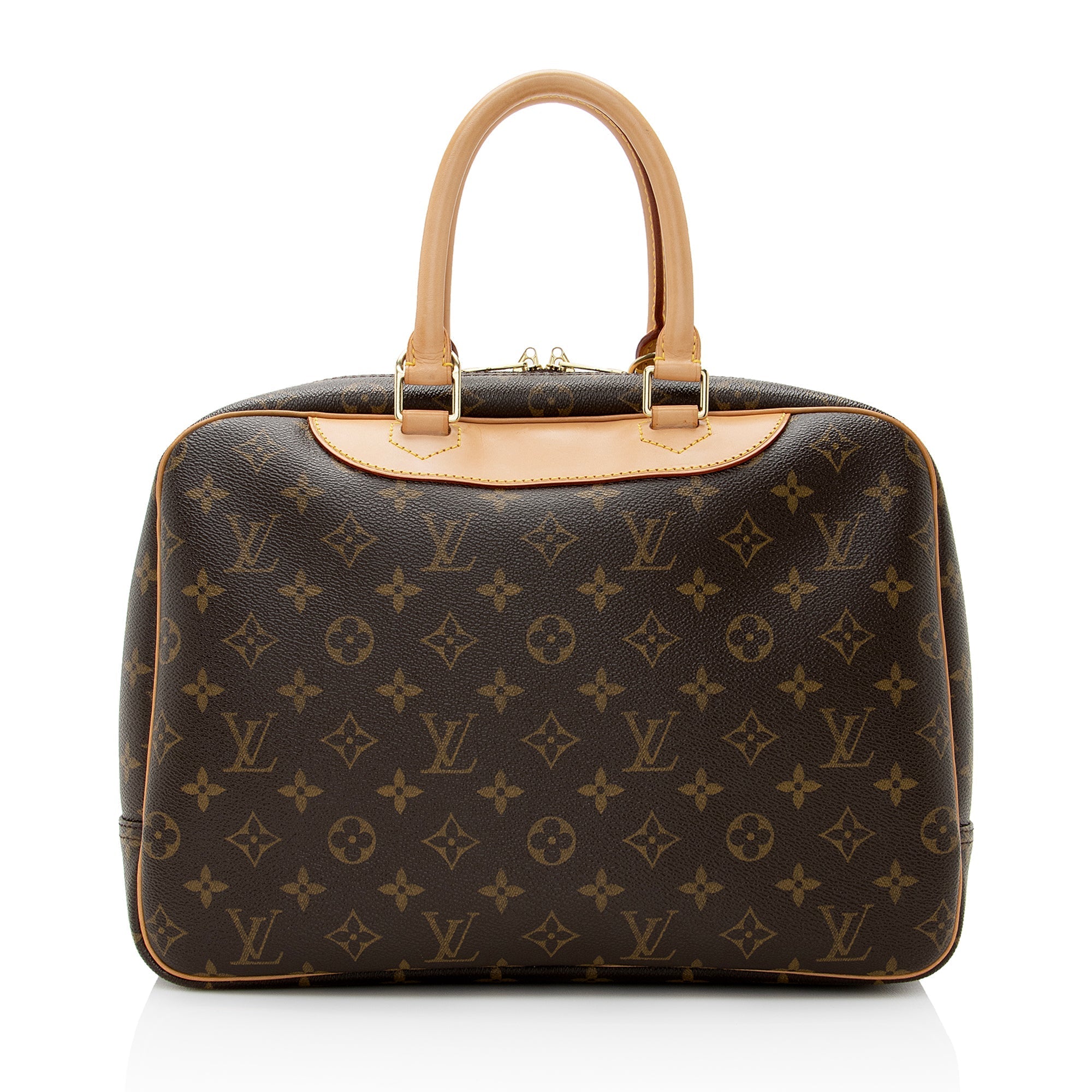 Louis Vuitton Monogram Canvas Deauville Satchel (SHF-22411)