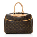 Louis Vuitton Monogram Canvas Deauville Satchel (SHF-22411)