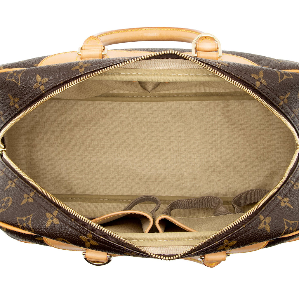 Louis Vuitton Monogram Canvas Deauville Satchel (SHF-22411)