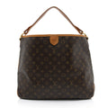 Louis Vuitton Monogram Canvas Delightful MM Shoulder Bag (SHF-y3U71c)