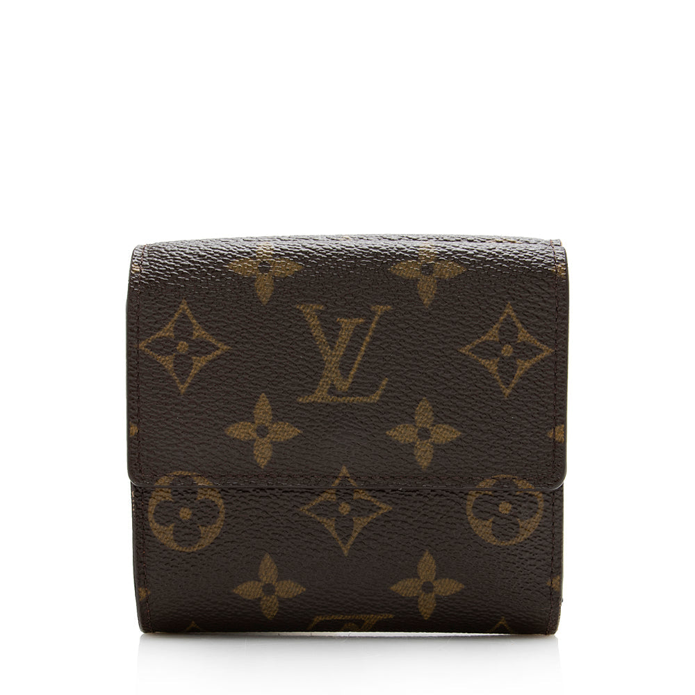 Louis Vuitton Monogram Canvas Elise Wallet (SHF-16019)