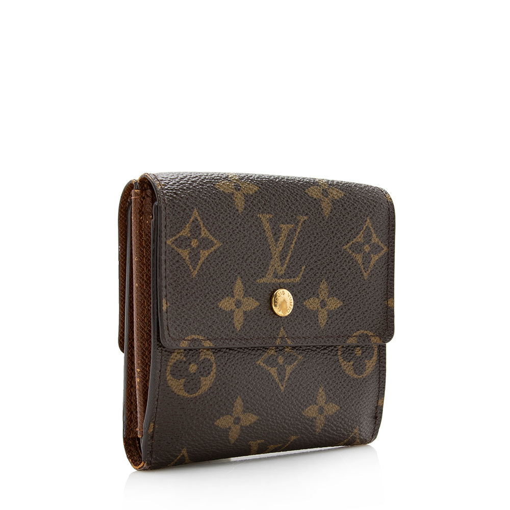 Louis Vuitton Monogram Canvas Elise Wallet (SHF-16019)