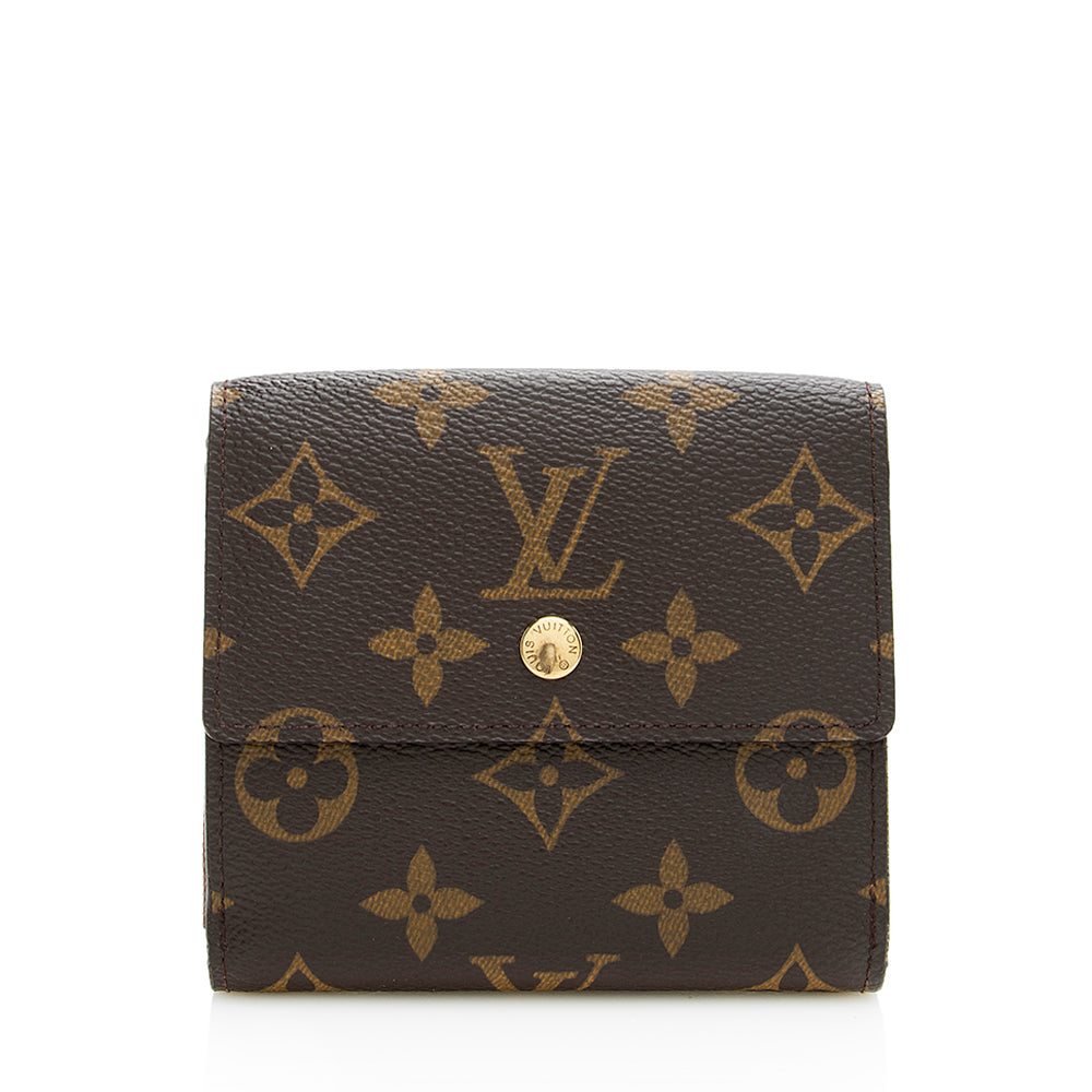 Louis Vuitton Monogram Canvas Elise Wallet (SHF-19516)