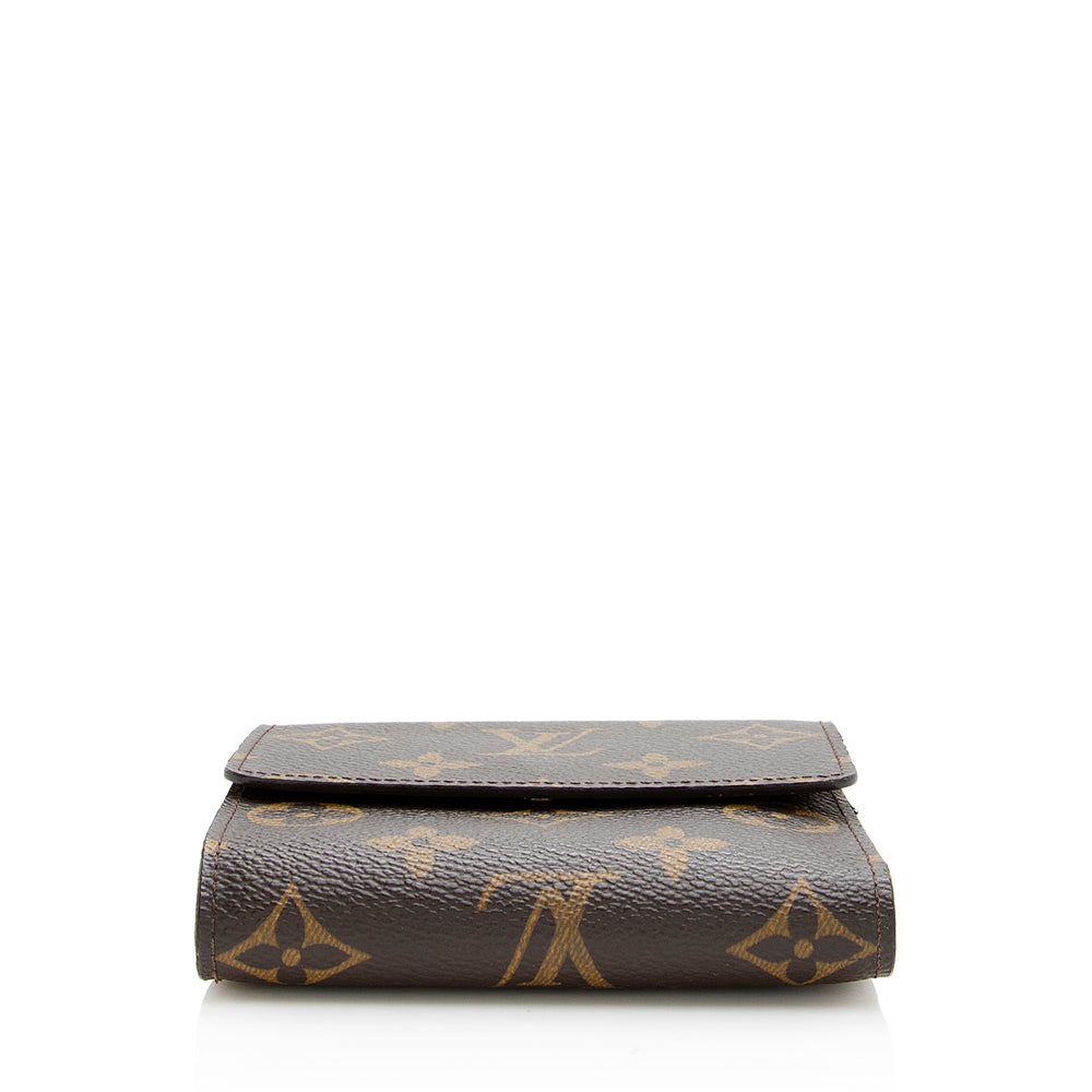 Louis Vuitton Monogram Canvas Elise Wallet (SHF-19516)