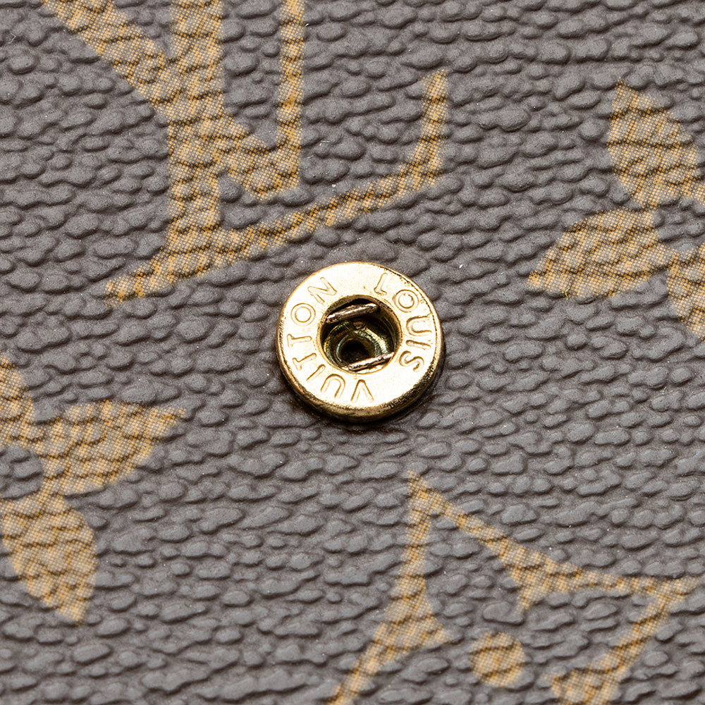 Louis Vuitton Monogram Canvas Elise Wallet (SHF-19516)