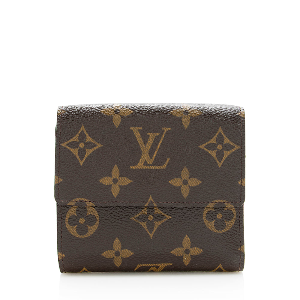 Louis Vuitton Monogram Canvas Elise Wallet (SHF-19516)