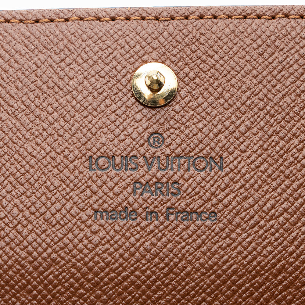 Louis Vuitton Monogram Canvas Elise Wallet (SHF-19516)