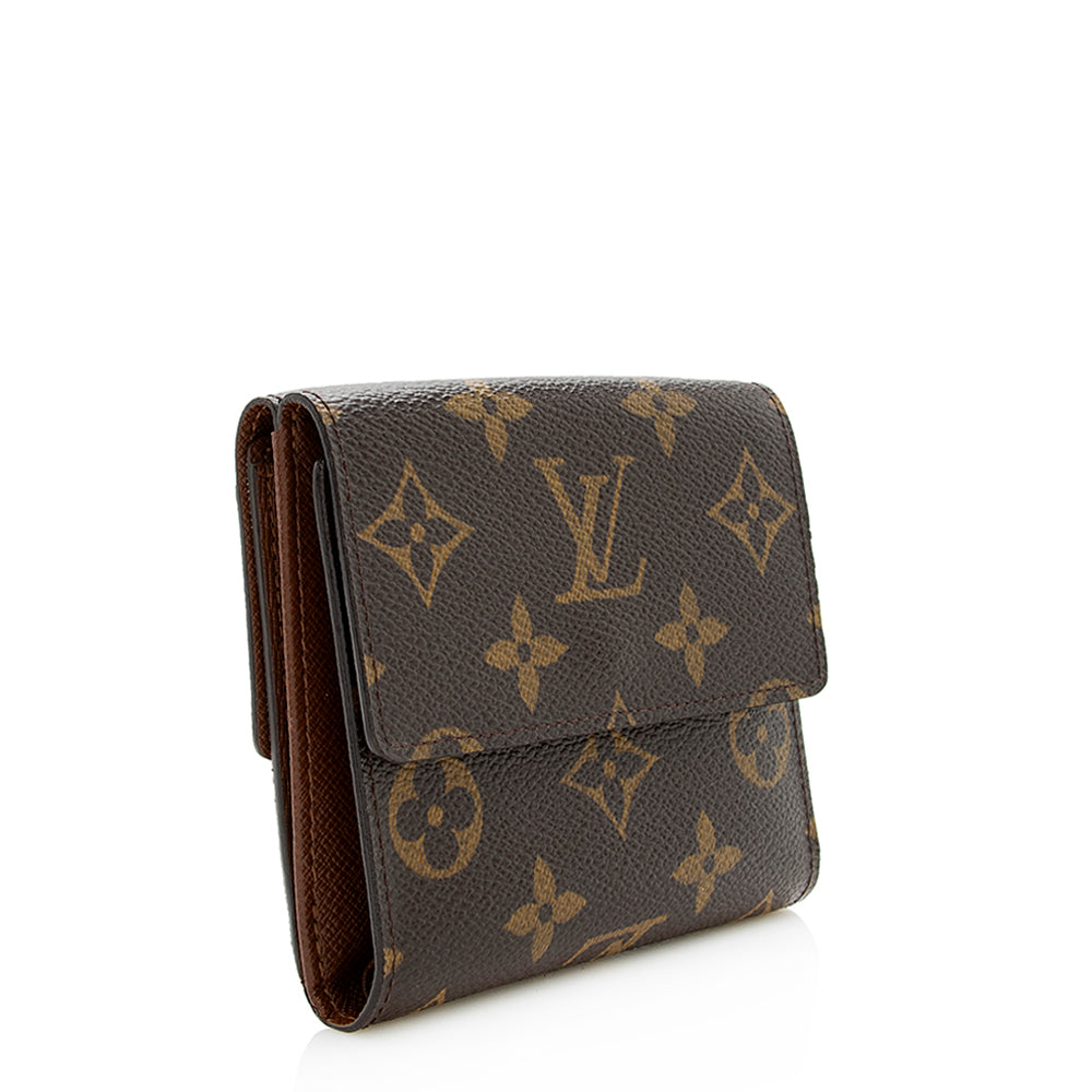 Louis Vuitton Monogram Canvas Elise Wallet (SHF-19516)