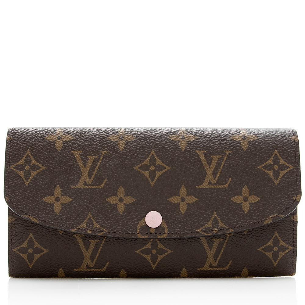Louis Vuitton Monogram Canvas Emilie Wallet (SHF-20839)