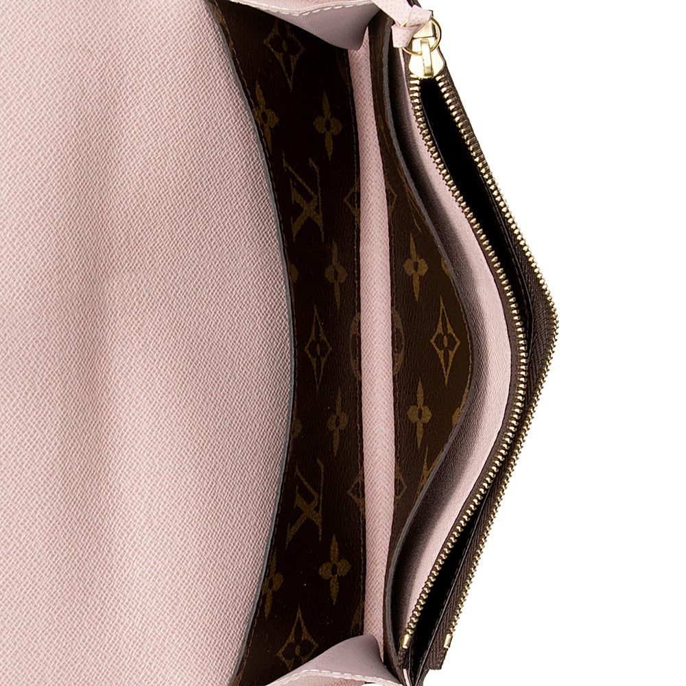Louis Vuitton Monogram Canvas Emilie Wallet (SHF-20839)