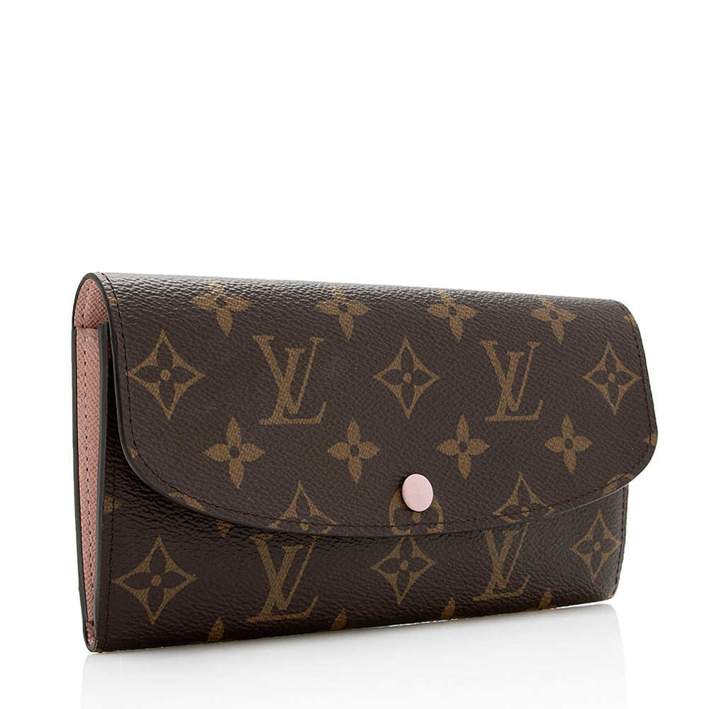 Louis Vuitton Monogram Canvas Emilie Wallet (SHF-20839)