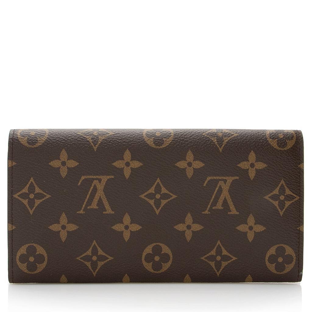 Louis Vuitton Monogram Canvas Emilie Wallet (SHF-22194)