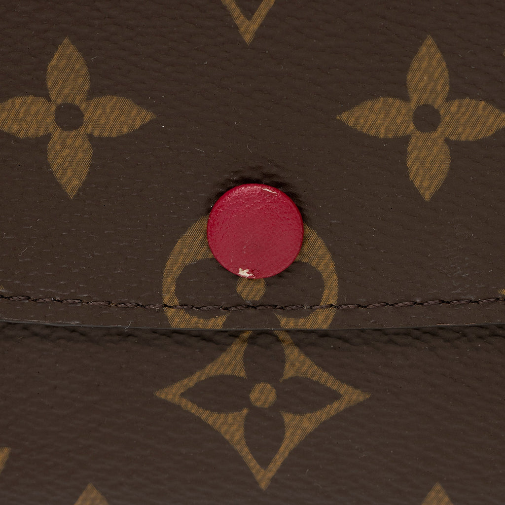 Louis Vuitton Monogram Canvas Emilie Wallet (SHF-22194)