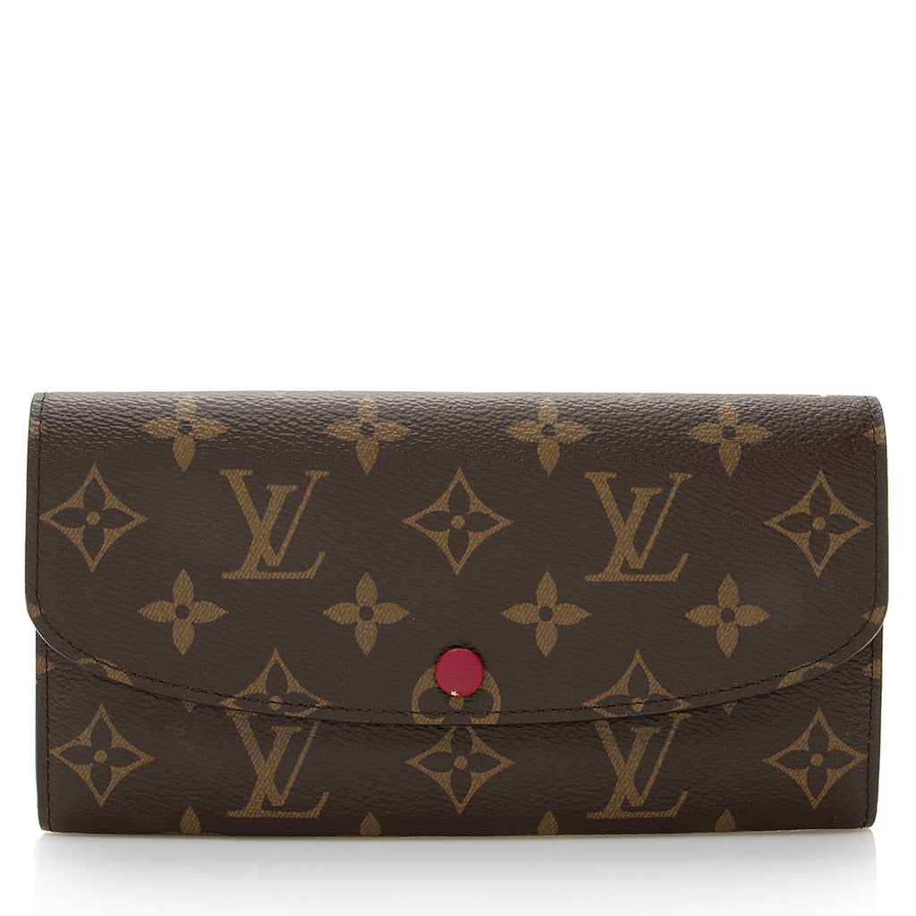 Louis Vuitton Monogram Canvas Emilie Wallet (SHF-22194)