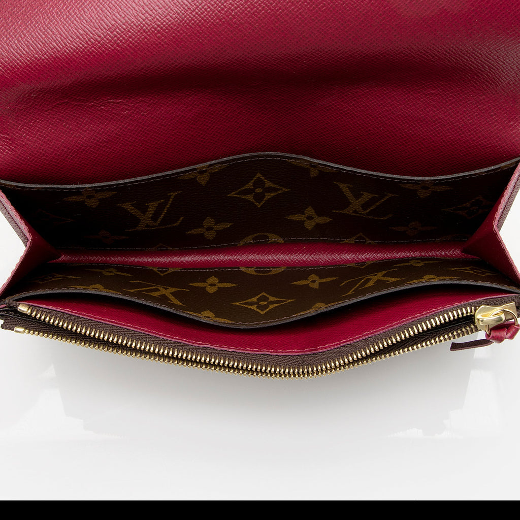 Louis Vuitton Monogram Canvas Emilie Wallet (SHF-22194)