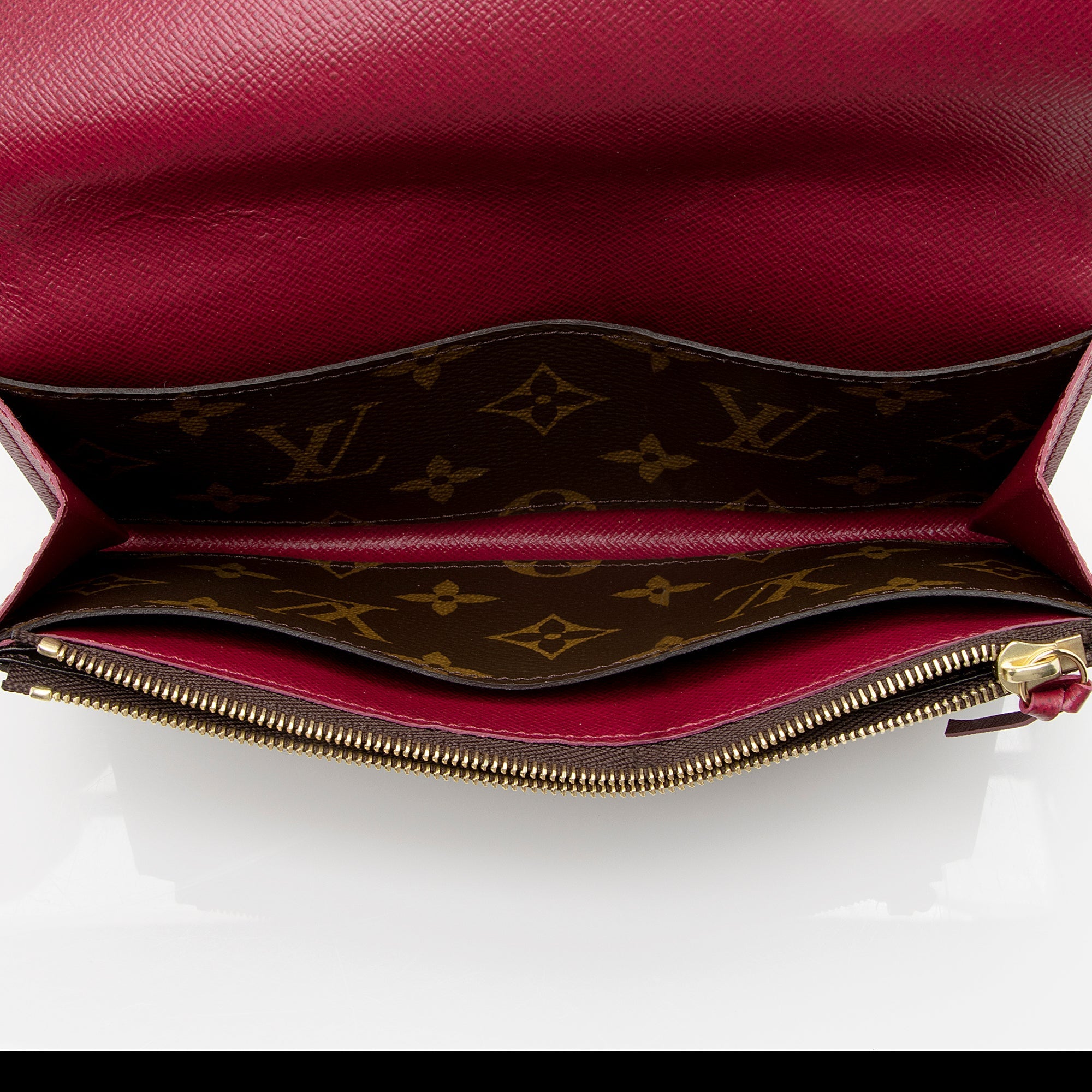 Louis Vuitton Monogram Canvas Emilie Wallet (SHF-22194)