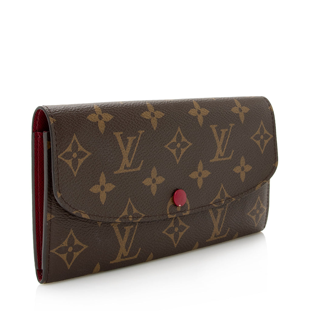 Louis Vuitton Monogram Canvas Emilie Wallet (SHF-22194)