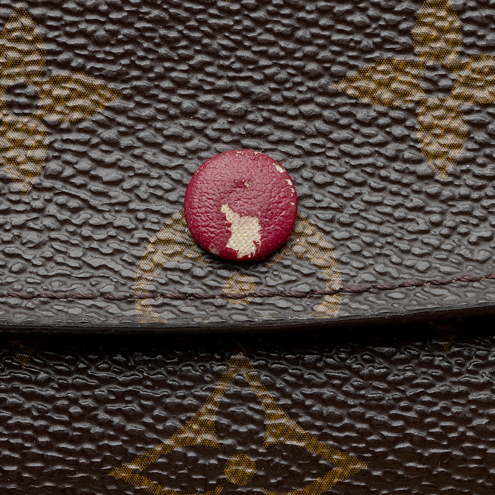 Louis Vuitton Monogram Canvas Emilie Wallet (SHF-22156)
