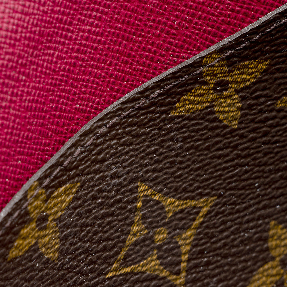 Louis Vuitton Monogram Canvas Emilie Wallet (SHF-22156)