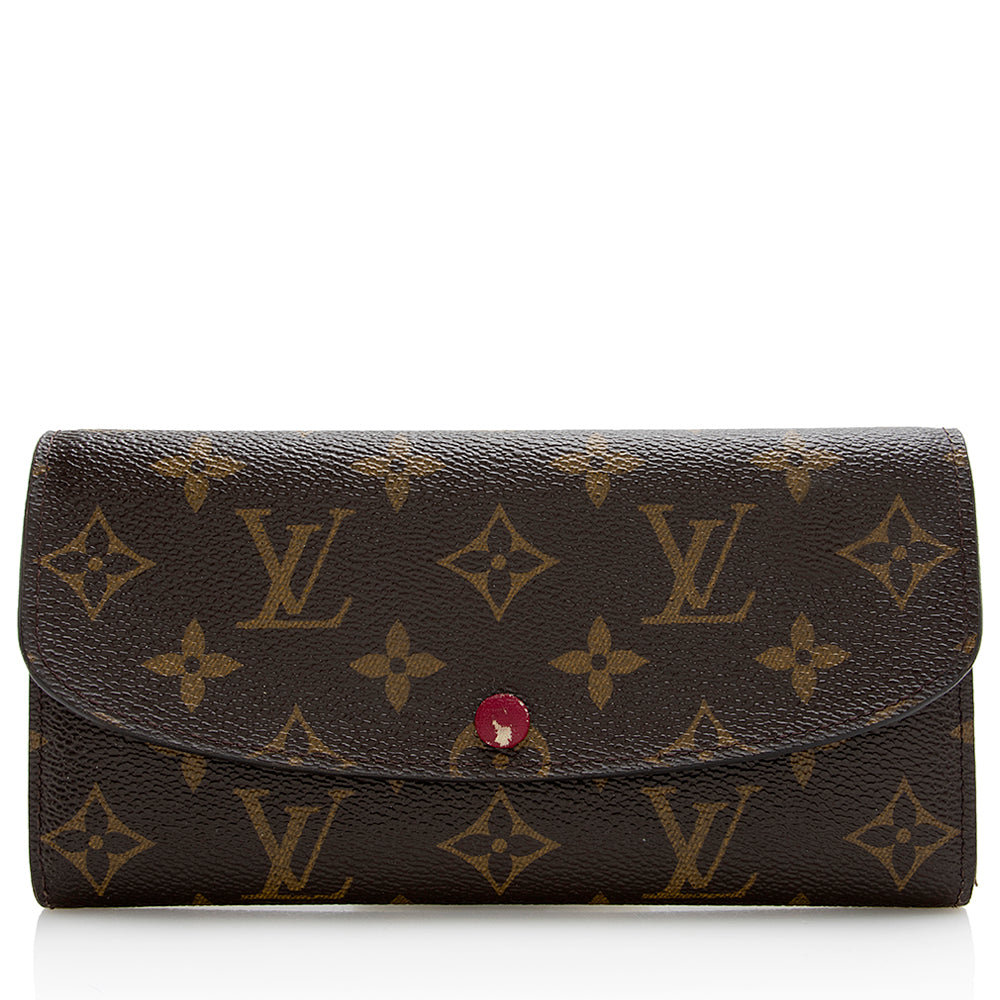 Louis Vuitton Monogram Canvas Emilie Wallet (SHF-22156)