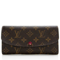 Louis Vuitton Monogram Canvas Emilie Wallet (SHF-22156)