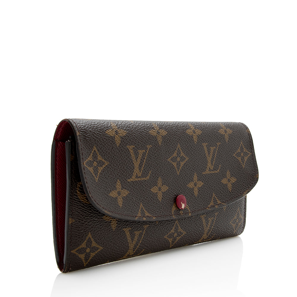 Louis Vuitton Monogram Canvas Emilie Wallet (SHF-22156)