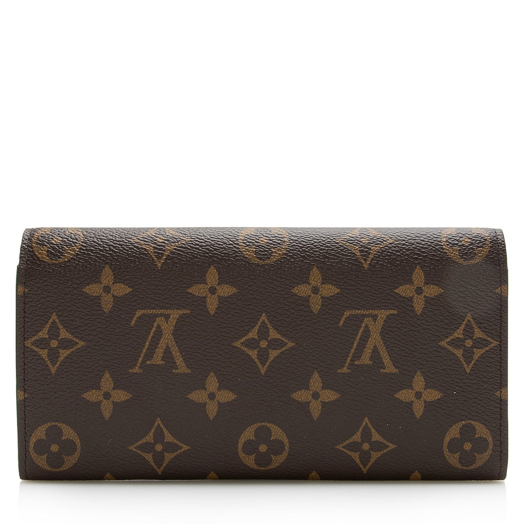 Louis Vuitton Monogram Canvas Emilie Wallet (SHF-22862)