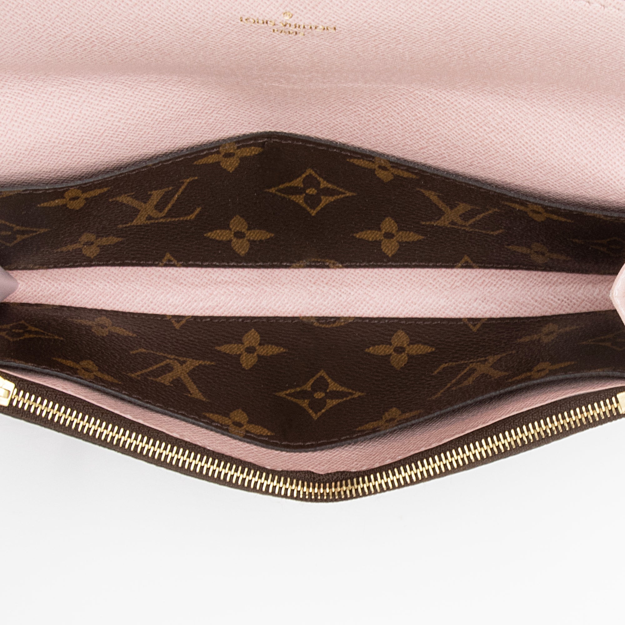 Louis Vuitton Monogram Canvas Emilie Wallet (SHF-22862)