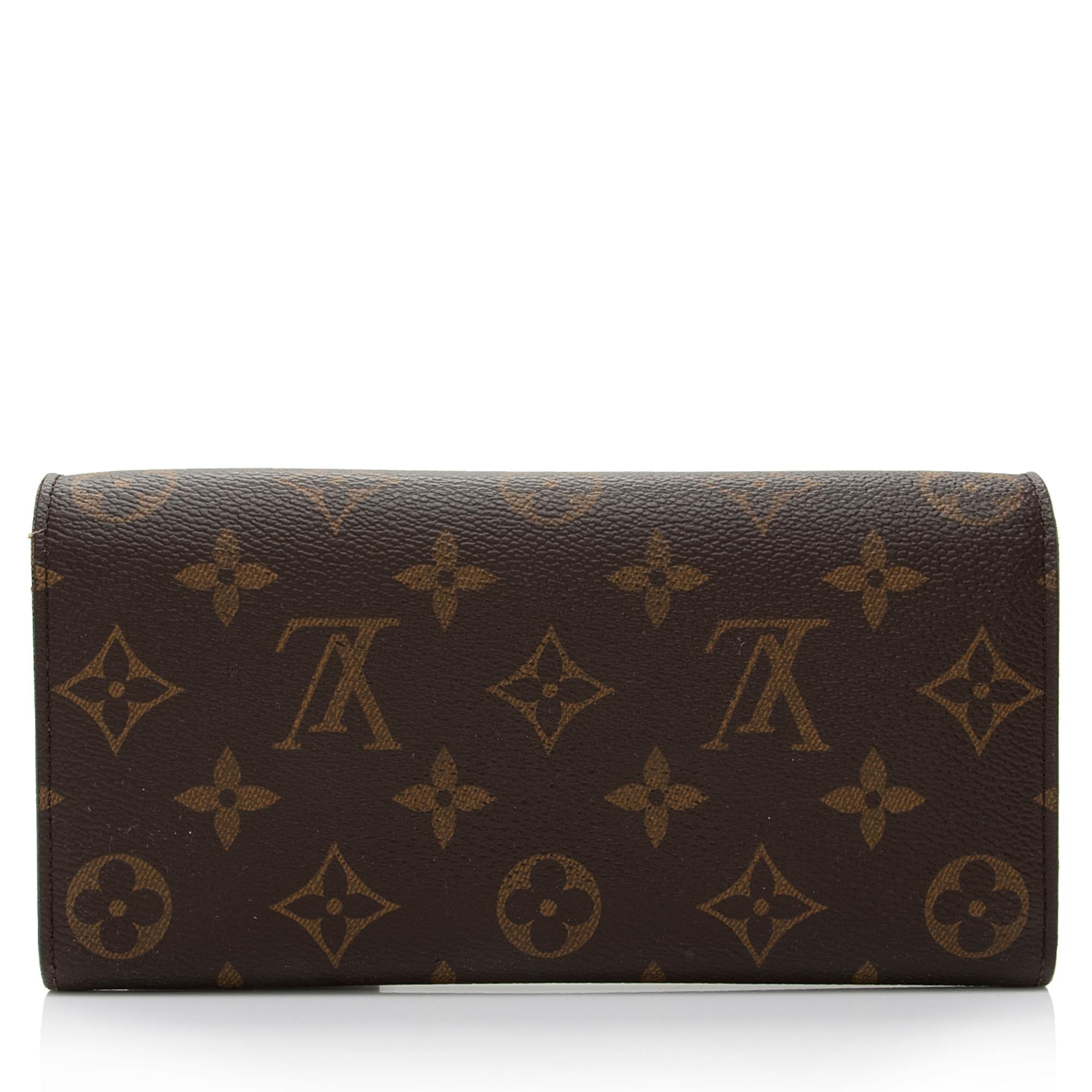 Louis Vuitton Monogram Canvas Emilie Wallet (SHF-I46Tox)