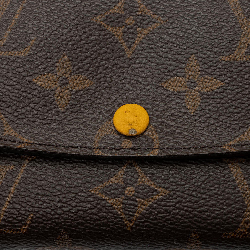 Louis Vuitton Monogram Canvas Emilie Wallet (SHF-I46Tox)