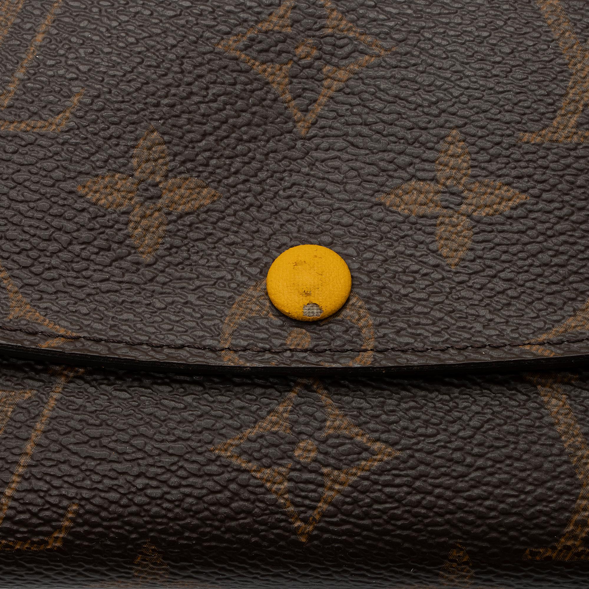 Louis Vuitton Monogram Canvas Emilie Wallet (SHF-I46Tox)