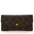 Louis Vuitton Monogram Canvas Emilie Wallet (SHF-I46Tox)