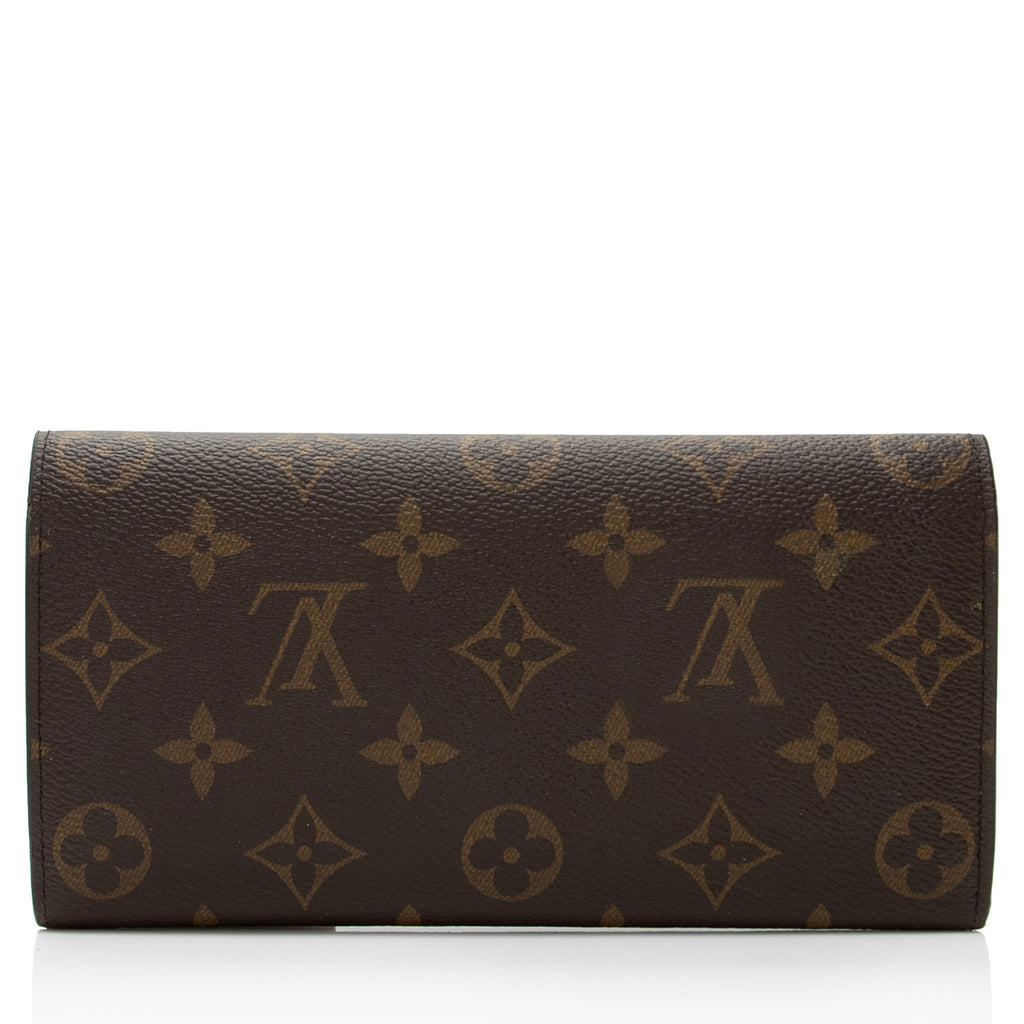 Louis Vuitton Monogram Canvas Emilie Wallet (SHF-ImTffU)