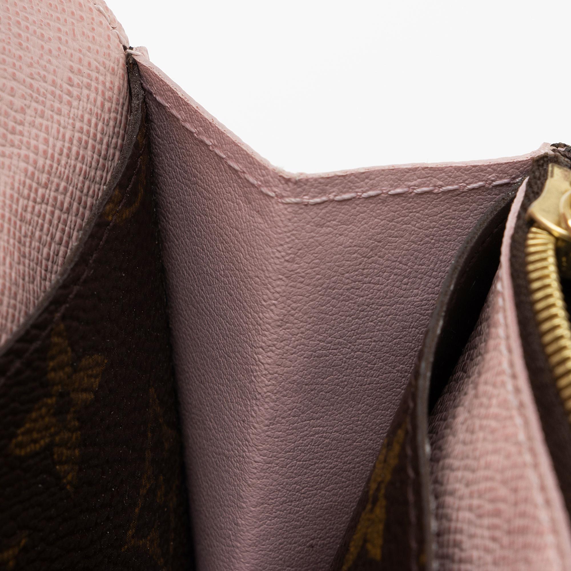 Louis Vuitton Monogram Canvas Emilie Wallet (SHF-m3LeBT)