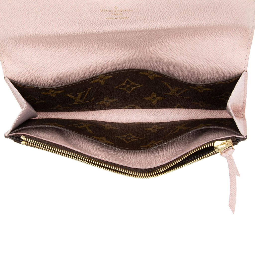 Louis Vuitton Monogram Canvas Emilie Wallet (SHF-m3LeBT)