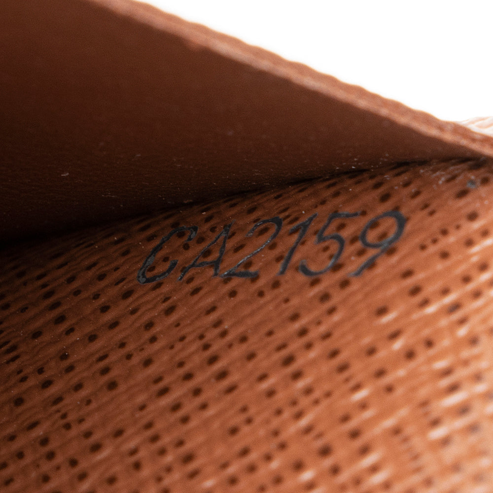 Louis Vuitton Monogram Canvas Envelope Business Card Holder (SHF-21827)