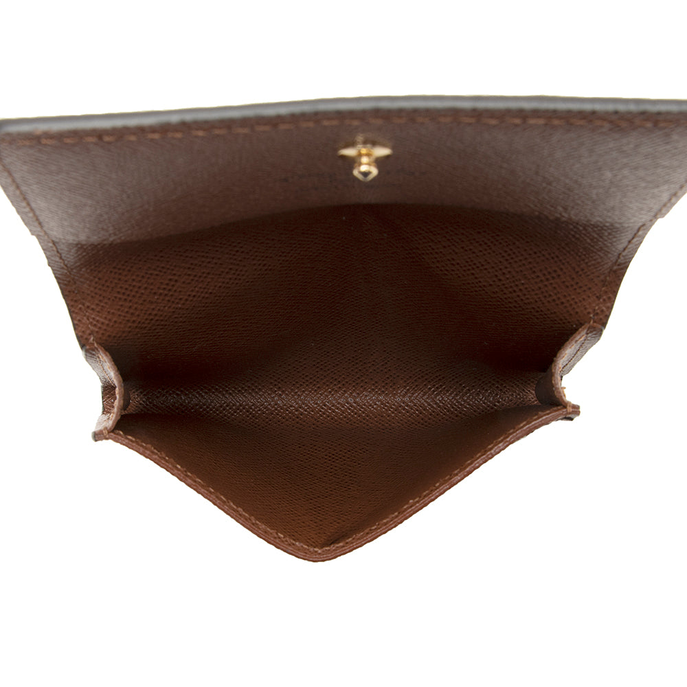 Louis Vuitton Monogram Canvas Envelope Business Card Holder (SHF-21827)
